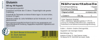Inhaltsstoffe Glutaminkapseln